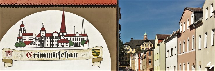 Blick von der Werdauer Straße in die Südstadt mit Lindenschule