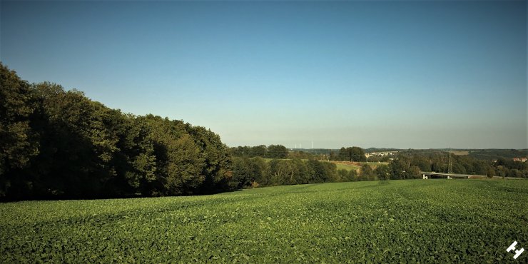 Oberhalb der Westtrasse mit Blick Richtung Crimmitschau