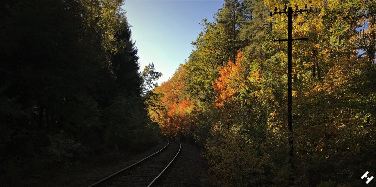 Waldeisenbahn Richtung Seelingstädt und Ronneburg