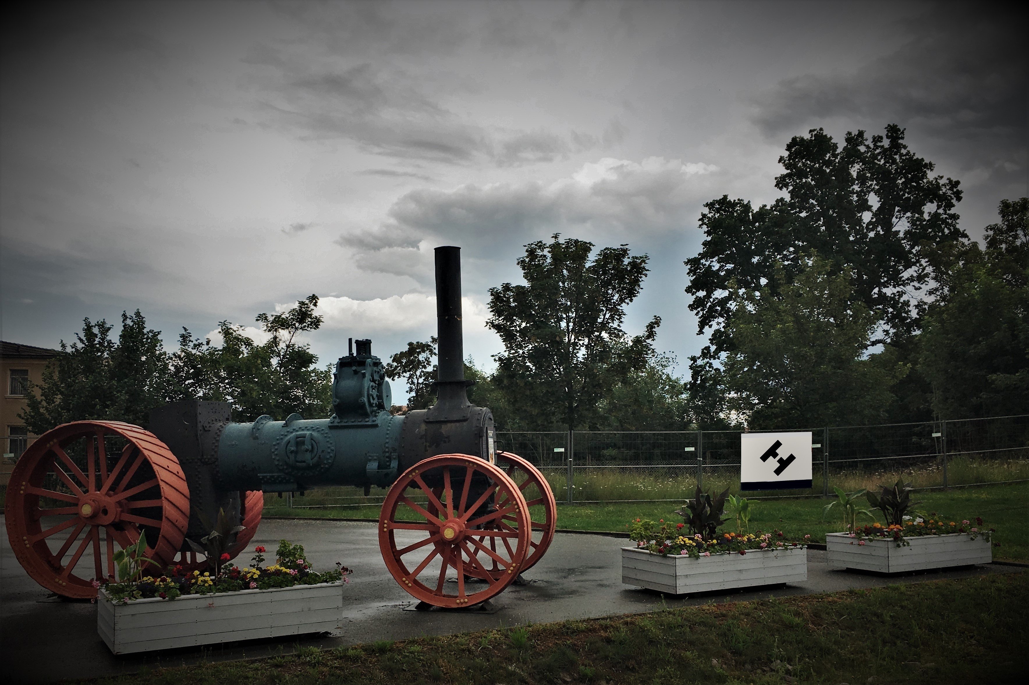 Dampfplfug der Firma A. Heuke mit Baujahr 1921