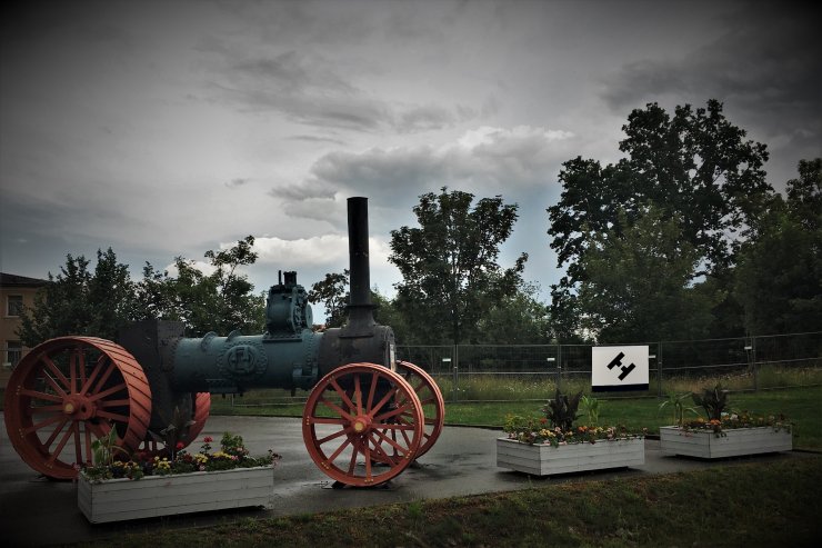 Dampfplfug der Firma A. Heuke mit Baujahr 1921