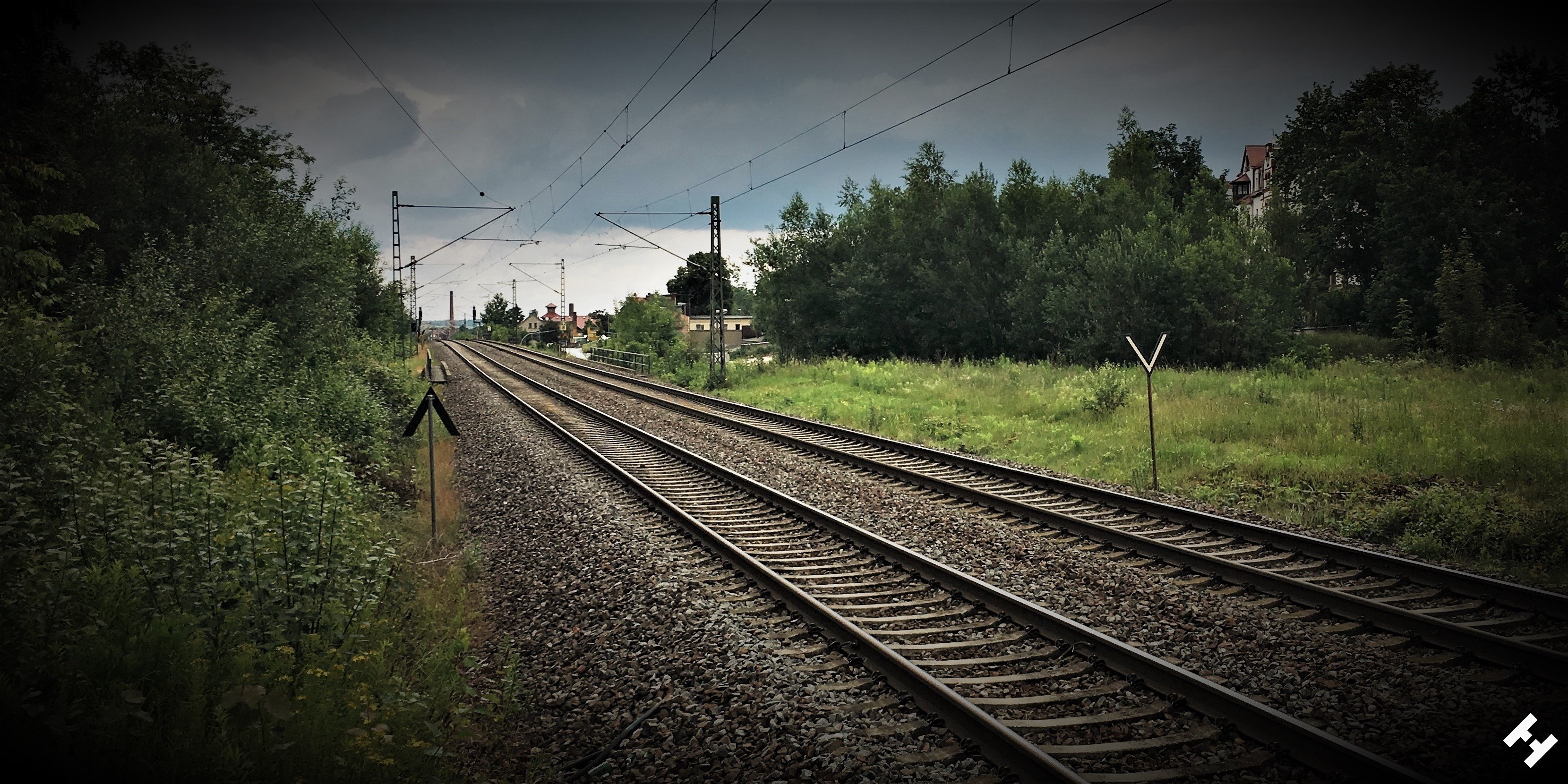 Haupttrasse der Bahnlinie Leipzig-Hof