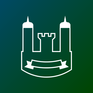 Darstellung eines Schlosses oder einer Burg welches sinnbildlich für das Burgen und Schlösserland steht